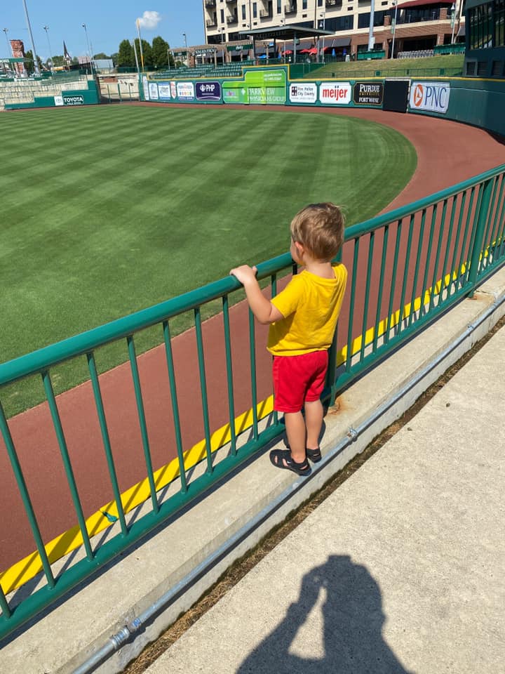 Colton Didier looks on Fort Wayne's Parkview Field, home of the Fort Wayne's minor league baseball team the Tin Caps
