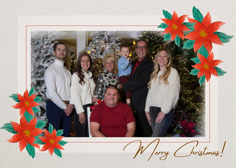 Tom Didier and family Christmas Card 2020