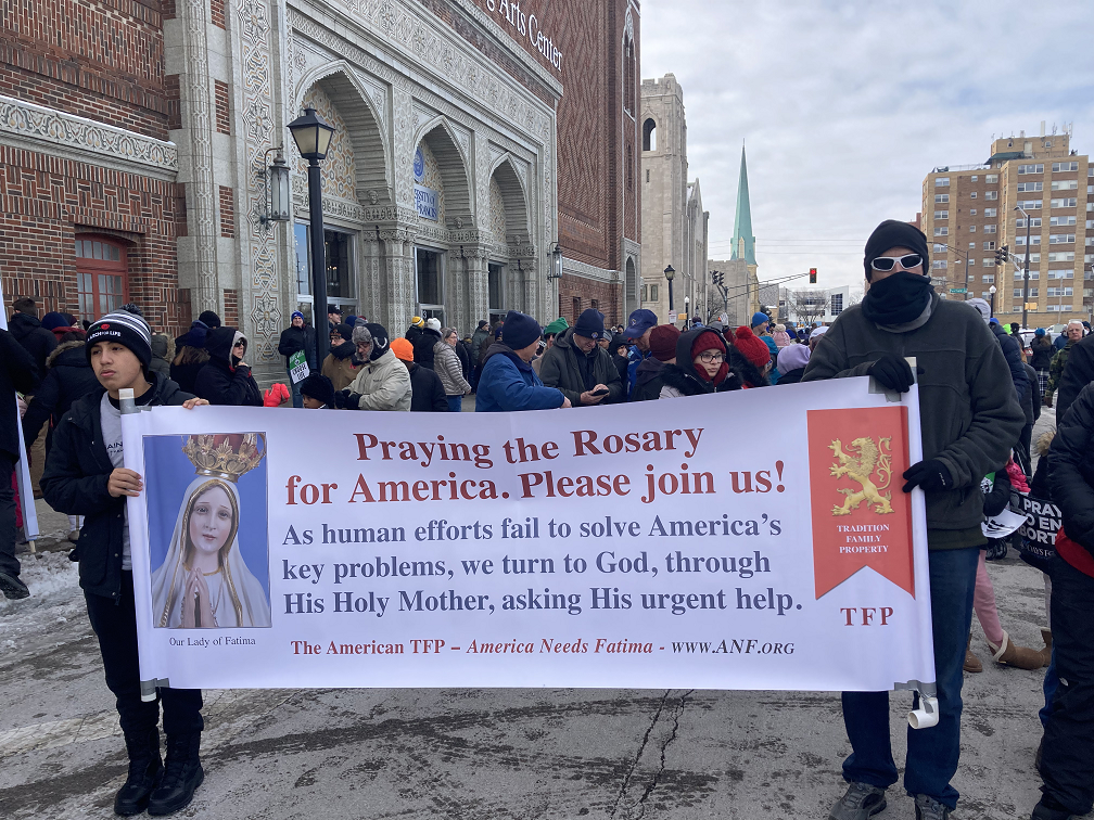 Thousands gather to march for life in Fort Wayne on January 29, 2022