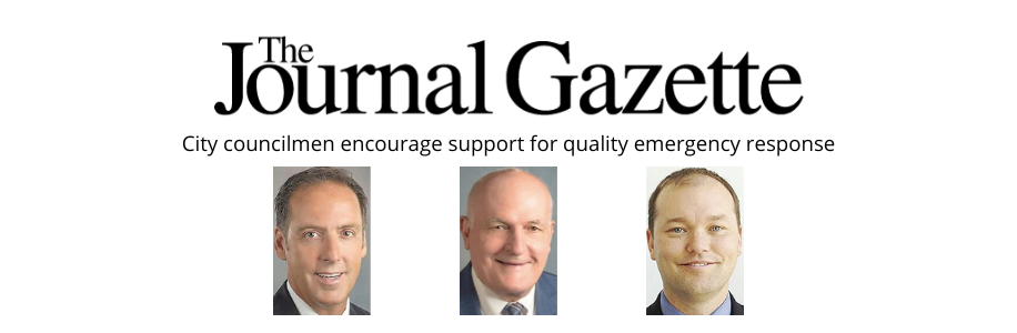Journal Gazette banner with pictures of Tom Didier, Tom Freistroffer and Russ Jehl